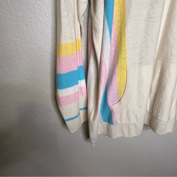 Torrid Colorful Striped Thin Hoodie Sweater Size 2X  (Torrid Size 1) - Picture 6 of 14